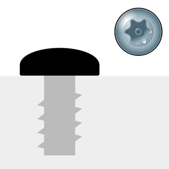 Image Round head - Torx drive tamper-resistant screws